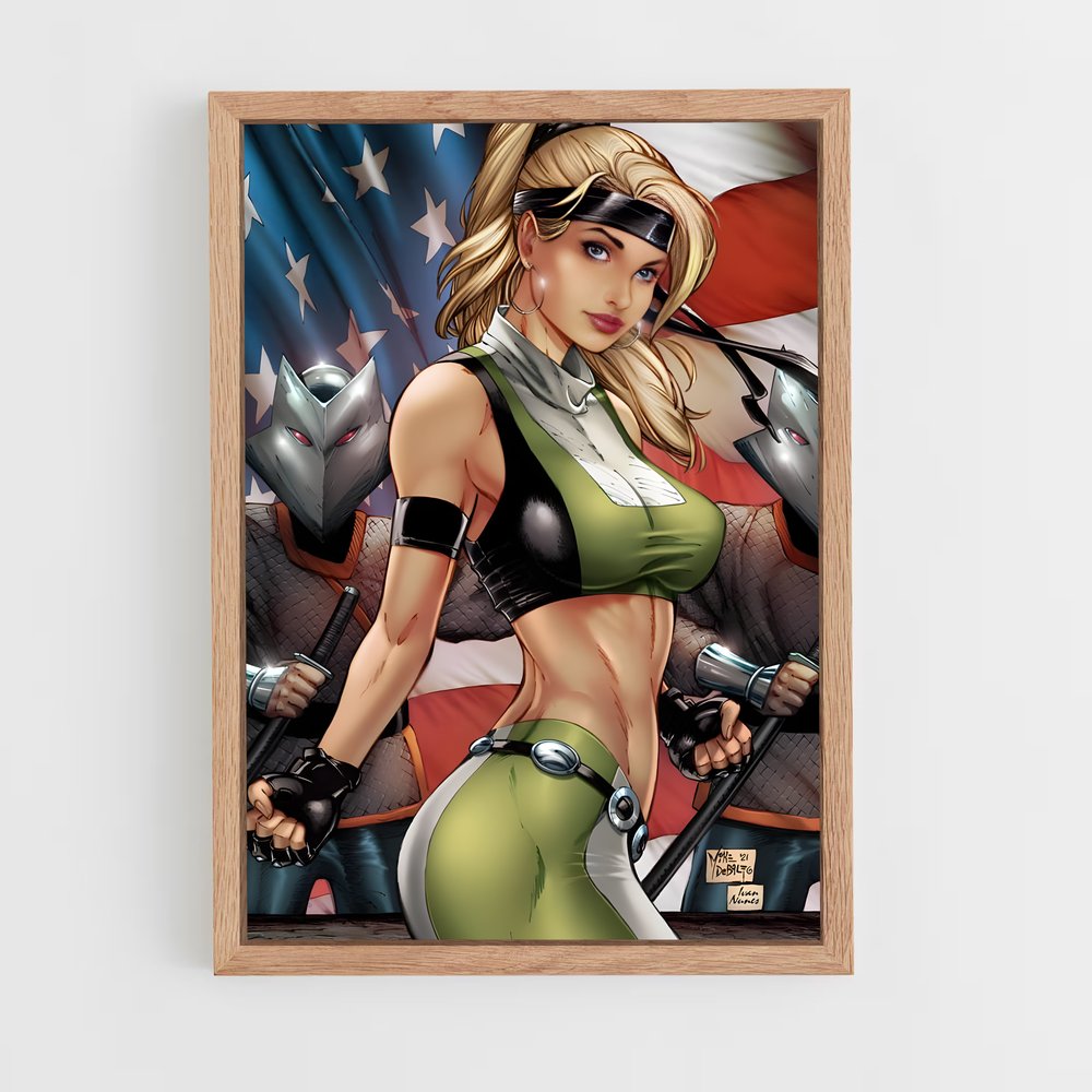 Poster Sonya Blade : L'Héroïne des Combats – affiche Mortal kombat (vue 4)